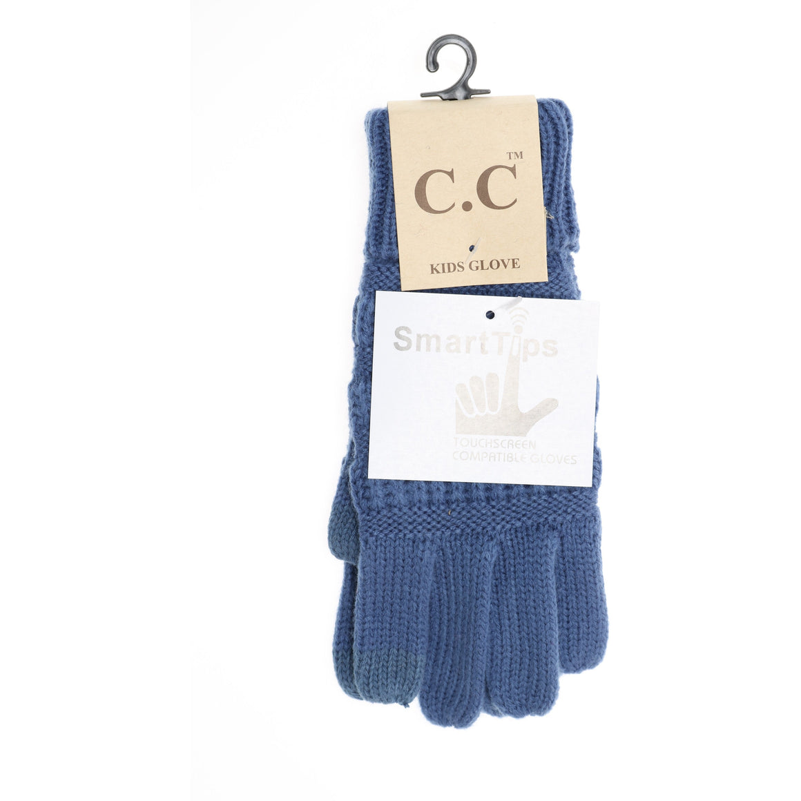 C.C. Beanie Kids Solid Cable Knit Gloves
