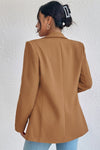WOMEN OPEN FRONT MID LENGTH BLAZER WITH POCKETS