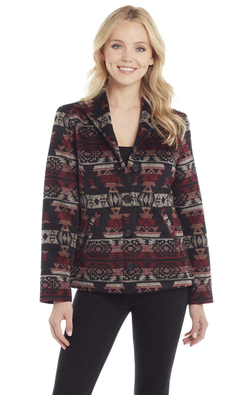 Cripple Creek Multi-color Button Jacket-CR15749