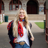 Fringe Scarves Welcome Rodeo Fans Long Tall