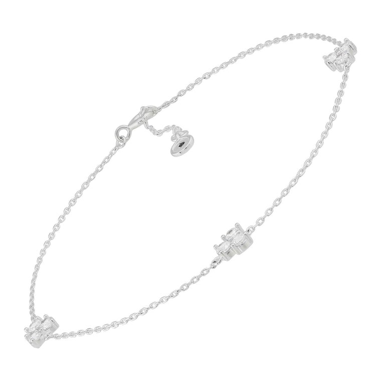 Silpada 'Cool As Ice' Cubic Zirconia Anklet