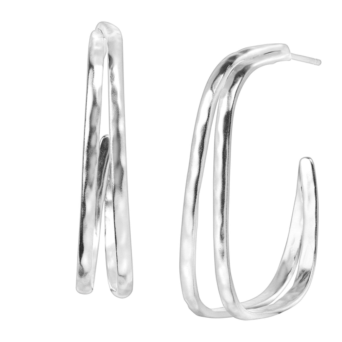 Silpada 'Natural Order' Geometric Hoop Earrings in