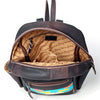 American Darling Brown Backpack with Saddle Blanket Pattern