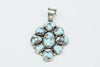 SW Sterling Silver & Turquoise Cluster Pendant