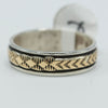SW Style Mixed Metal Stamped Band