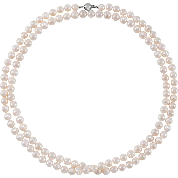 ST 8mm-9mm Cultured Pearl Necklace