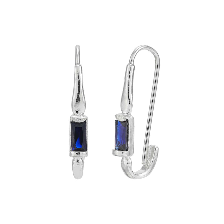 Silpada 'Sparks of Blue' Sapphire Earrings in Ster