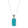 Silpada 'Bright Seas' Sterling Silver Natural Mohave Turquoise Pendant, 18"