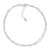Silpada 'Double Your Luck' Anklet in Sterling Silv
