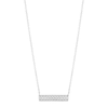 Silpada 'Raise the Bar' Diamond Pendant Necklace In Sterling Silver, 16" + 2"
