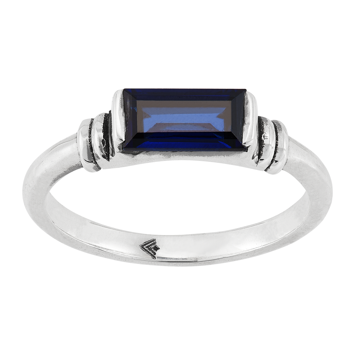 Silpada Mediterranean Blue Silver Lab-Created Sapphire Ring