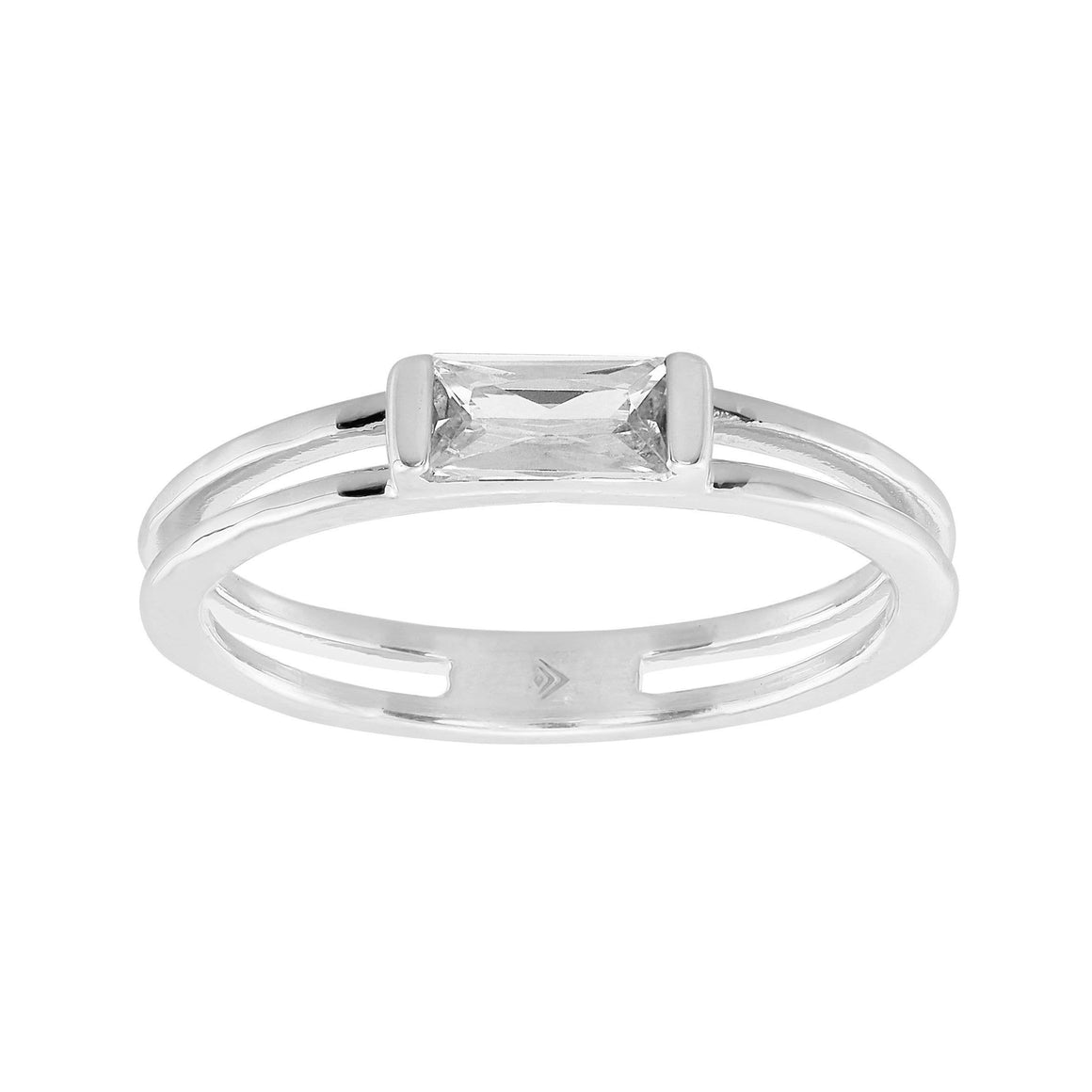 Silpada 'Baguette Stack' Cubic Zirconia Ring in Silver