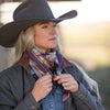 Fringe Scarves Big Concho Cabernet-Long Tall