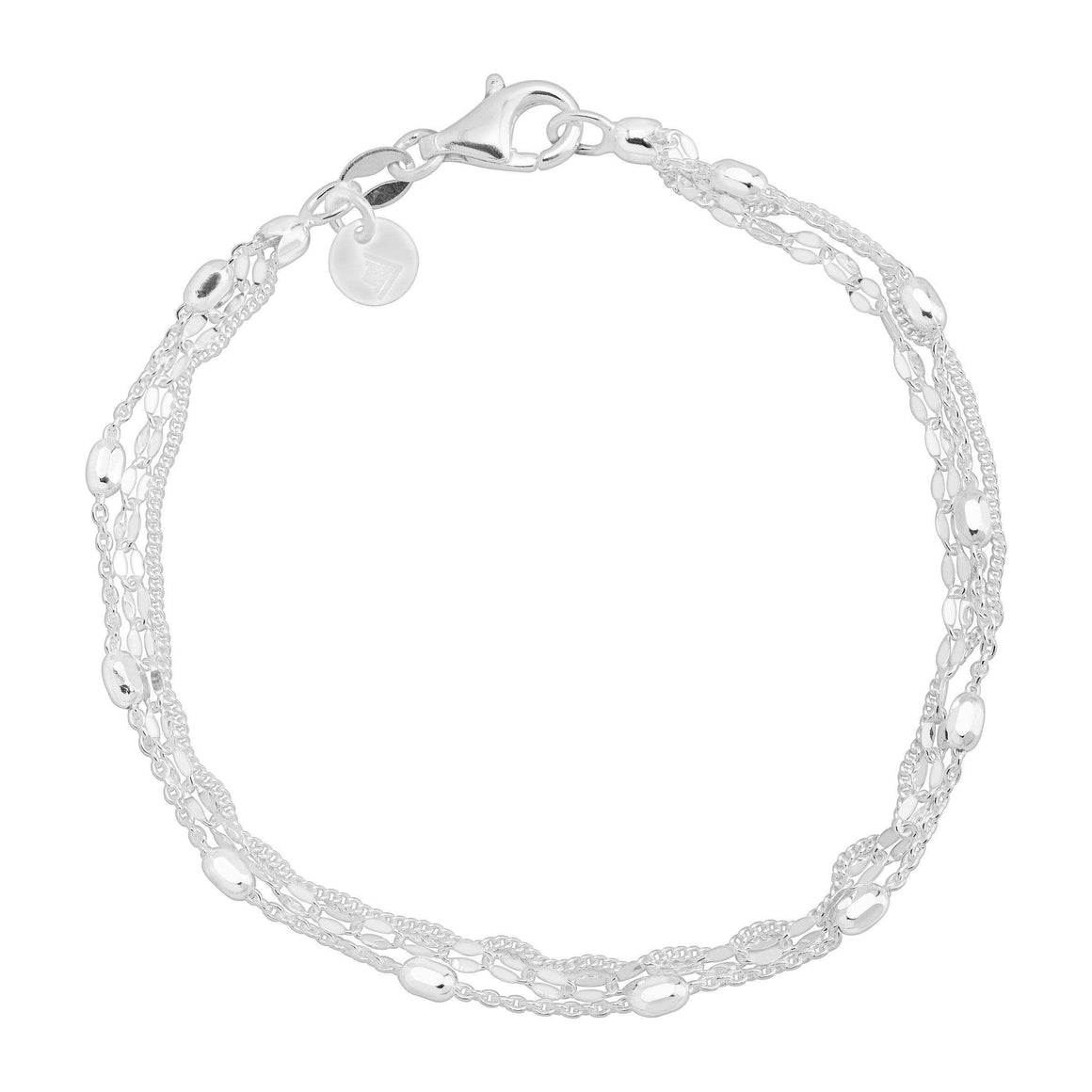 Silpada 'Figurati' Multi-Chain Beaded Bracelet in Silver