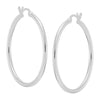 Silpada 'Downtown Taste' Tube Hoop Earrings in Sterling Silver