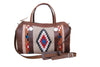RT Leather and Tan Saddle Blanket Duffle/Weekender