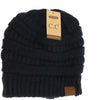 CC Beanie Fuzzy Lined Solid Classic Beanie Tail