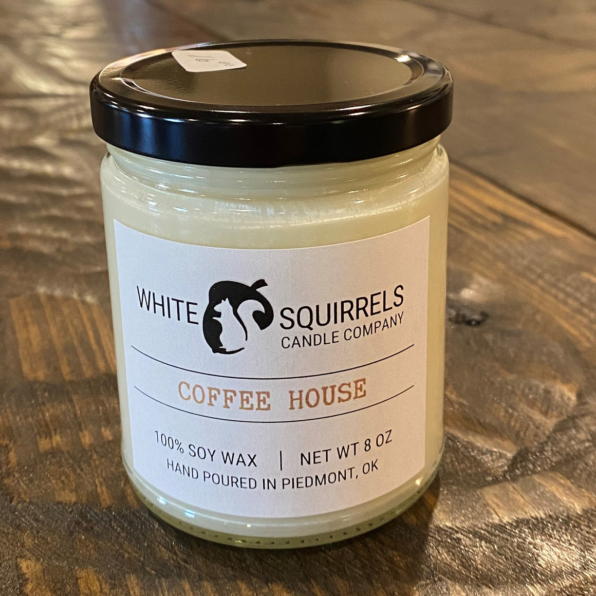 White Squirrel 8 oz Straight Sided Candle