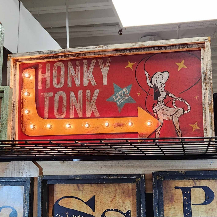 Honky Tonk - 18"x36" Lighted Artwork