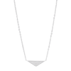 Silpada 'Shimmering Trinity' Diamond Necklace In Silver, 18"