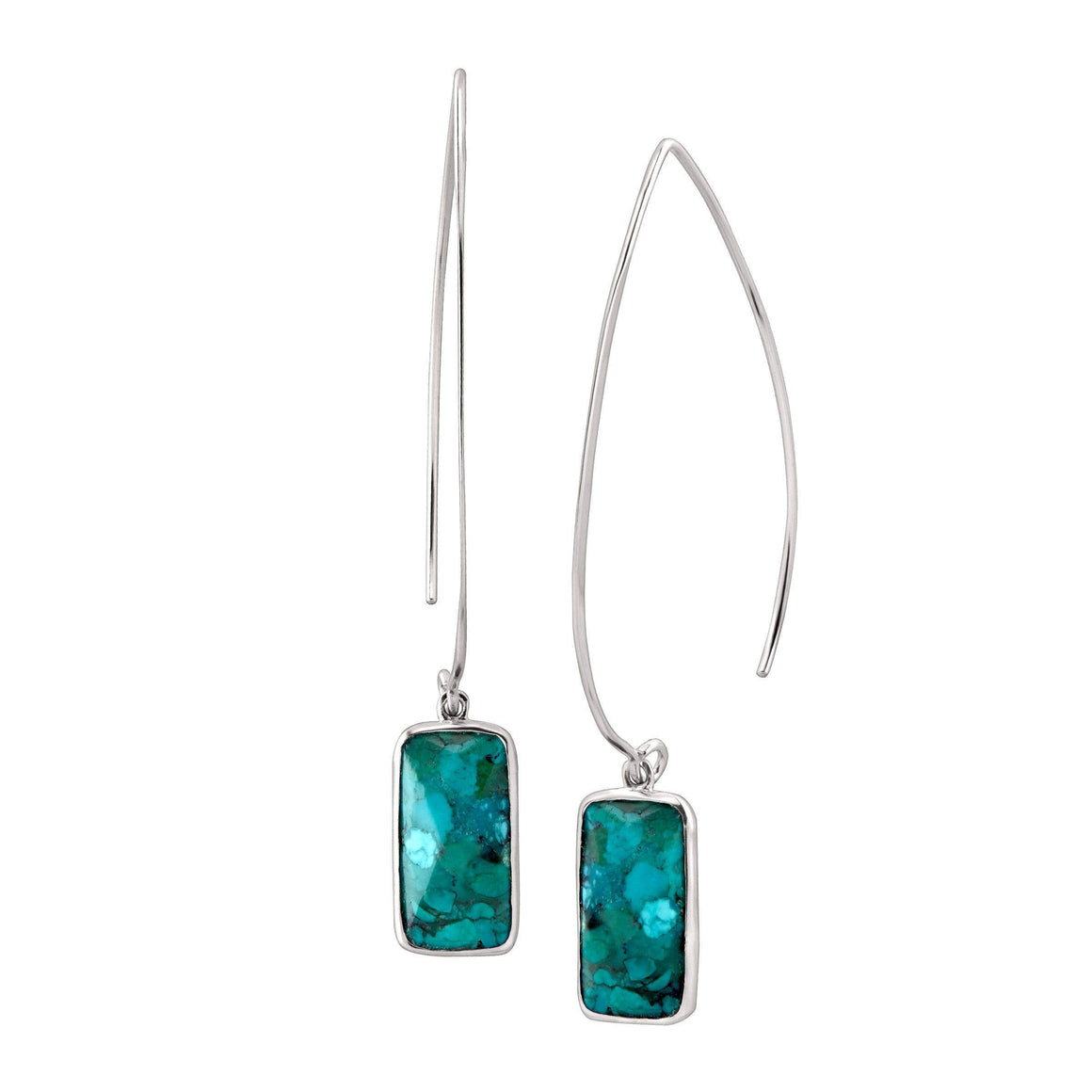 Silpada 'Oasis' Compressed Turquoise  Drop Earring