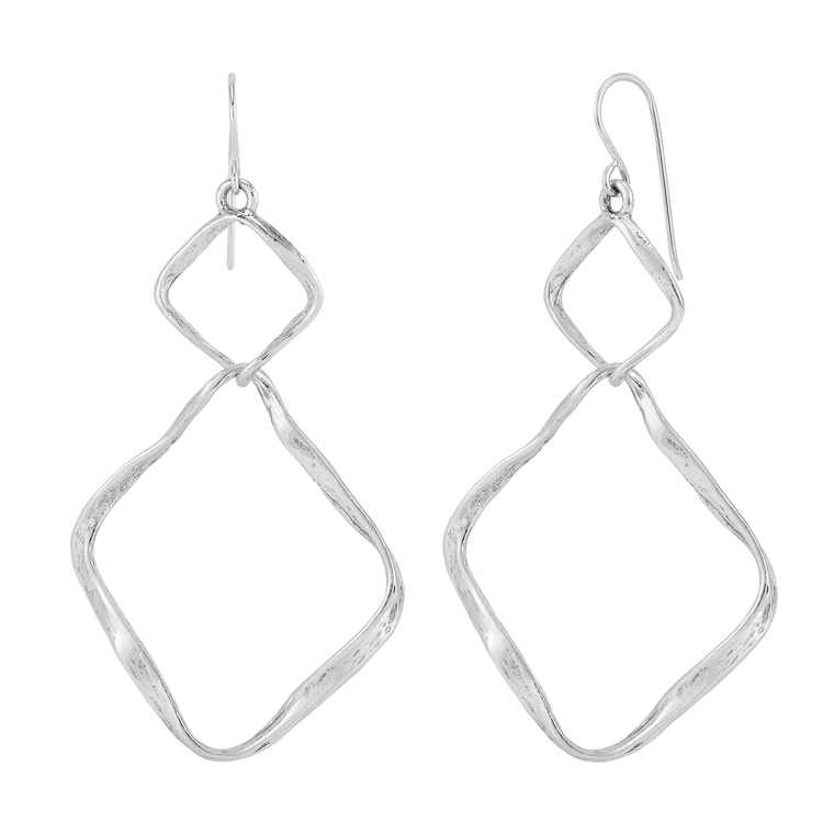 Silpada 'Squared Up' Sterling Silver Drop Earrings